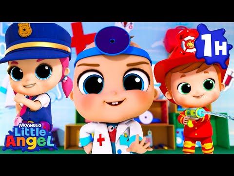 The Little Angel Rescue Squad | Little Angel | 🚌Wheels on the BUS Songs! | 🚌Nursery Rhymes