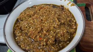 Proses sambel Cabe ijo Rumahan Restoran yang Endul,@sulistyawonderwomen