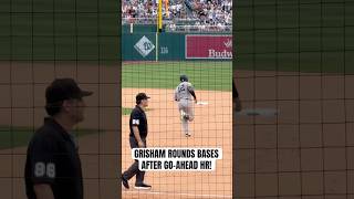 Trent Grisham takes his home run trot after giving the Yankees the lead! #yankees #trentgrisham