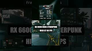 Cyberpunk 2077 RX 6600 + Xeon E5-2680 V4 1080p High Benchmark