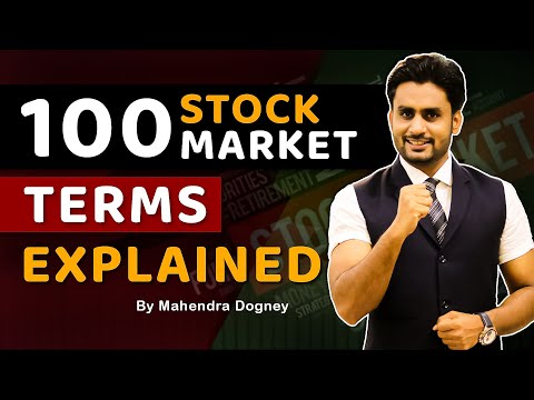 100 STOCK MARKET TERMS EXPLAINED || share market free course video in hindi by Mahendra Dogney