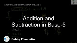 Addition and Subtraction in Base-5