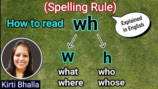 How to read 'wh' words (Explained in English) | Sound of wh/ Spelling Rules/ English online classes