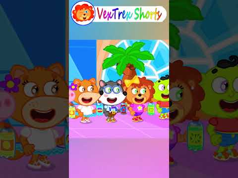 Lion Shorts - EXPERIMENT Big Cola and Mentos Eruption - Cartoon for Kids