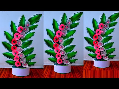 Simple diy flower bouquet craft / Easy diy flower bouquet craft / colour papers craft