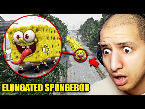 Drone Catches ELONGATED SPONGEBOB Outside My House...