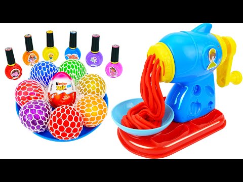 50 minutes satisfying Video l How to make Rainbow Noddles with Stress Balls Cutting ASMR