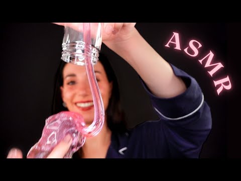 ASMR TE DUERMO 🧸💤 ¿AGUANTARÁ EL SLIME?  ☠️🩵💖 Unboxing Relajante en Español