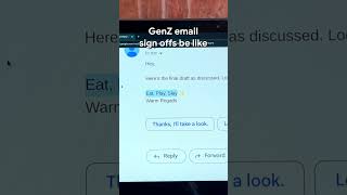 The new way to sign off 😂