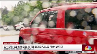 Person dies after being pulled from water at Centennial Beach in Naperville