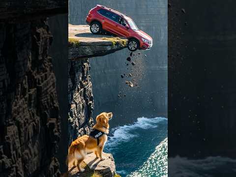 Animal warning to humans | Golden Retriever rescue pregnant woman #dogs #rescue #animals #shorts