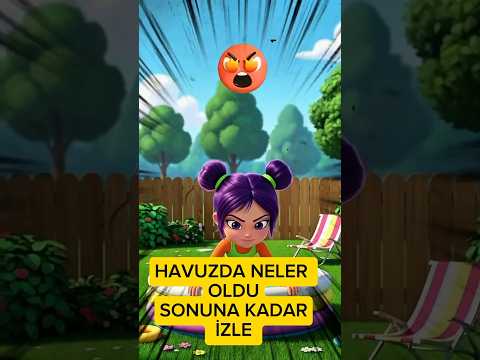 HAVUZDA yüzerken NELER oldu 😱 Ona kim yardım edecek ❤️ abone ol sevinsin #shorts #viral #labubu