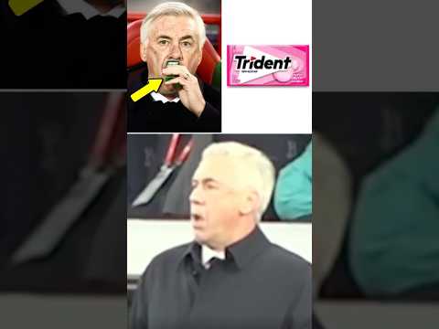 SAIBA PORQUE ANCELOTTI MASTIGA TANTO CHICLETE… 🤯 #shorts