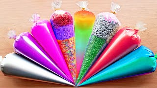 Making Slime with Piping Bags! Most Satisfying Slime Video ASMR #ASMR #PipingBags
