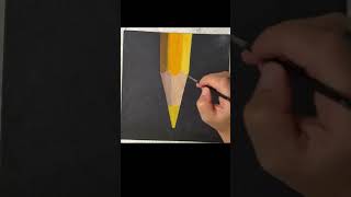 Homemade Art – Yellow Pencil Still Life 🎨 #shorts