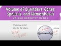Calculating Volumes of 3D Shapes