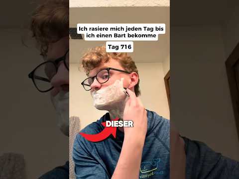 Er rasiert sich bis er einen Bart bekommt 🤯 #shorts
