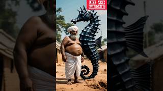 Dadi has a ⚪white seahorse and dadaji has a ⚫black seahorse #shorts #shortfeed