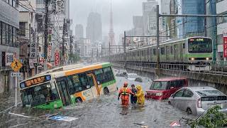 Typhoon No. 6 hit Japan! Fierce Winds and Flash Floods Strike Tokyo, Kanto Region