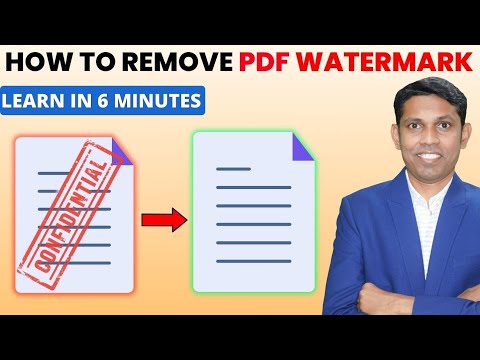 How to Add or Remove Water Marks On PDF. Best PDF Editor 2024.