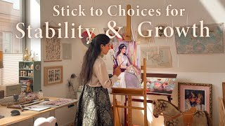 Overwhelmed by too many Opinions? 🐆 Oil Painting, Musuem visit & Studio Days🌟Art Vlog
