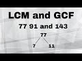 Finding GCF and LCM Concepts
