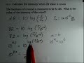 Logarithmic and Decibel Calculations