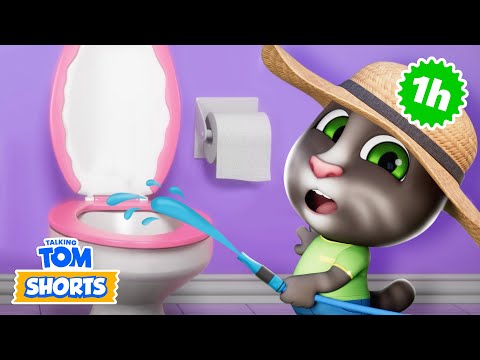 Toilet Saga: Part 3! 🚽😆  Talking Tom Shorts Compilation
