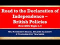 Exploring the Road to the American Revolution