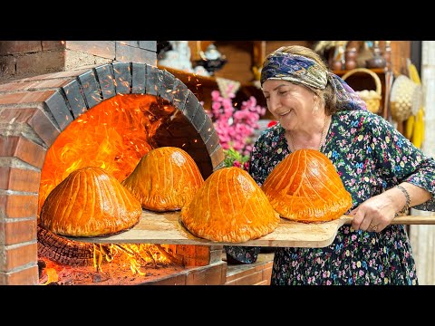 Grandma Bakes Rustic French Beef Pithiviers in Wood Stove - Village Flavor!