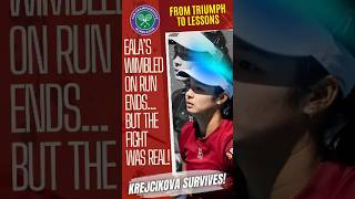 Eala Shocks Early, But Krejcikova Survives Wimbledon Scare! 😱🌱