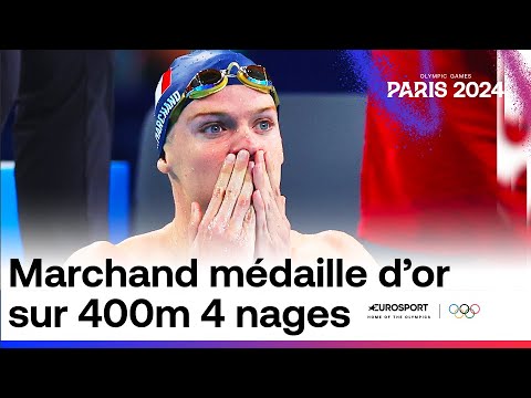 JO PARIS 2024 - LÉON MARCHAND CHAMPION OLYMPIQUE DU 400M 4 NAGES AVEC RECORD OLYMPIQUE !