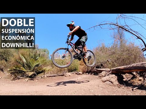 Probando una Bicicleta Doble Suspensión Económica para Mountain Bike! Btwin #1!