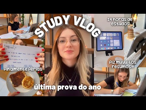 STUDY VLOG | rotina de uma estudante 👩🏼‍🎓 resumos, anotações | última prova de 2024