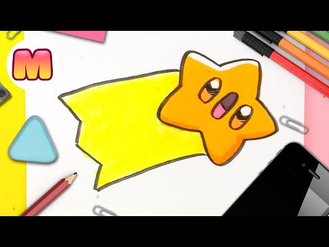 Cómo Dibujar una Estrella Kawaii ⭐ Tutorial Fácil Paso a Paso