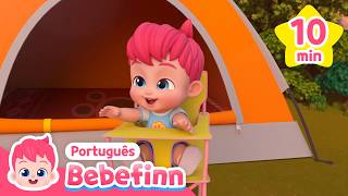 Bebefinn gosta de acampar com a família! 🏕️ | Bebefinn em Português - Canções Infantis