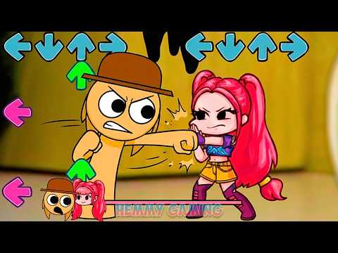 FNF KPop Demon Hunters Rumi Mira Zoey vs Sprunki All Phases Sings Sliced Pibby | Incredibox Sprunki
