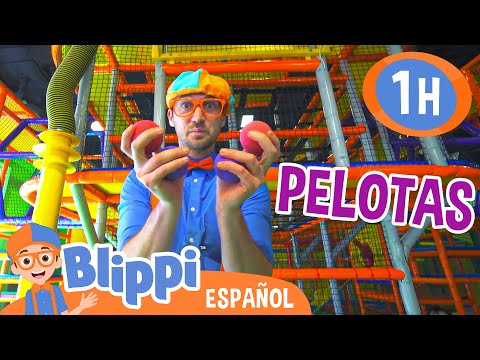 Pelotas de colores 🌈 🔴🔵| Blippi Español | Videos educativos para niños | Aprende y Juega