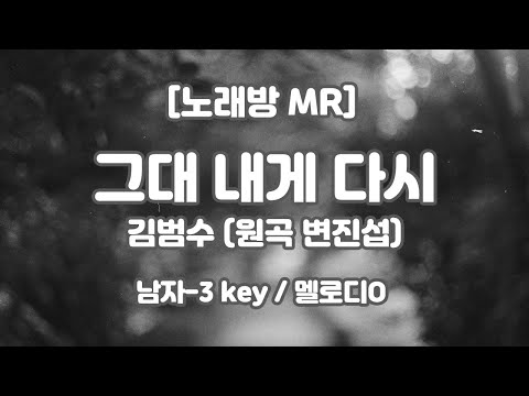 [하다지노래방/멜로디O] 김범수 – 그대 내게 다시 (원곡 : 변진섭) (Piano ver.) MR (D 남자-3key) / 하다지MR