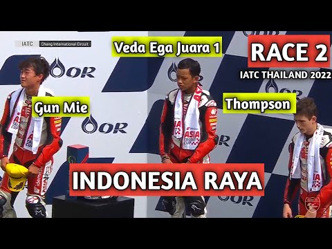 Results Race 2 Asia Talent Cup Thailand 2022, Veda Ega, Gun Mie, Thompson
