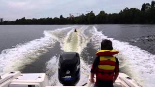 Mason kneeboarding