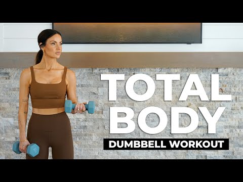 20 Min TOTAL BODY Dumbbell Workout | Low Impact & Apartment Friendly