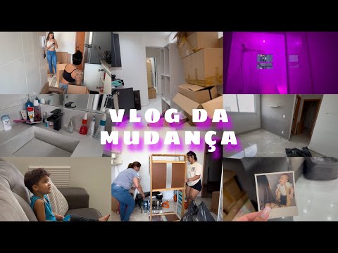 VLOG DA MUDANÇA | empacotando as coisas, muita bagunça, organização e móveis novossss 🥹♥️