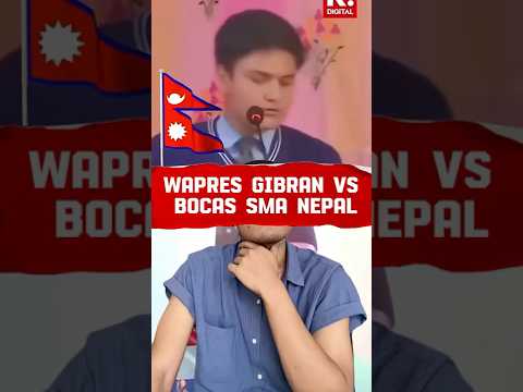 Wapres gibran vs bocah SMA Nepal #dialectique #dialektika #prabowo #gibran #jokowi #mulyono #nepal