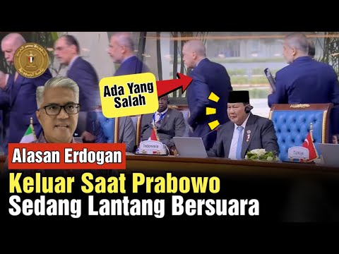 Keluar & Senggol Kursi Prabowo, Terungkap Motif Erdogan!