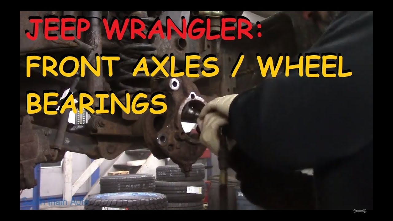 Jeep Wrangler: Installing Front Axles & Wheel Bearings