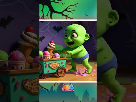 👶🧁 Baby Zombies Enjoys Ice Cream #shorts #kidssongs #spooky #halloween