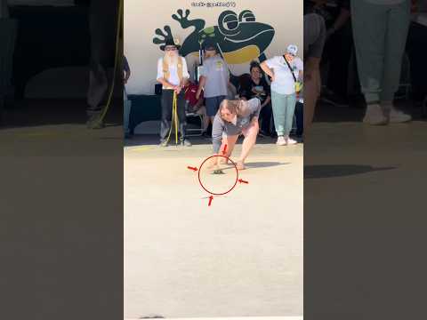 Who Can Make the Frog Jump the Farthest? 🐸💸|| #shorts