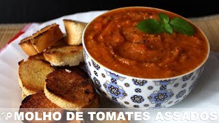 Molho de tomate assado rústico - RECEITA SEM CARNE - Receita Low Carb