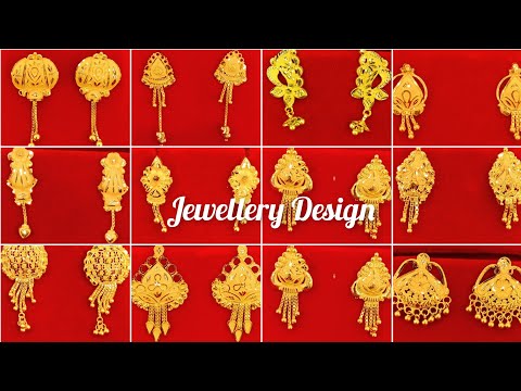 gold earrings designs new model 2024/gold tops design/gold ear studs earring/jewellery design